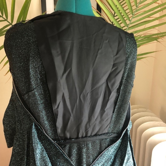 Vintage 1950s blue lamé shimmer party dress - Picture 8 of 9